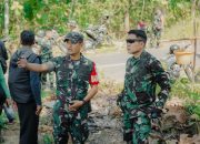 Komandan Kodim 0619/Purwakarta Memimpin Pengecekan dan Peninjauan Demplot Ketahanan Pangan di Kebun Jagung Koramil 1904/Campaka