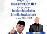 Asep Burhana, Ucapkan Selamat Kepada Budi Arie Setiadi, S.Sos., M.B.A Atas Dilantiknya Menjadi Menkoinfo