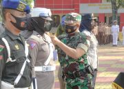 Sinergitas TNI Polri, Dandim 0619 Pimpin Apel Gelar Pasukan Operasi Zebra Lodaya 2023