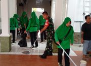 Koramil 1907/Bungursari Giat Bakti Sosial Ditempat Ibadah Umat Kristiani Sebagai Bentuk Kepedulian Kodim/0619 Dalam Menjaga Kerukunan Umat Beragama